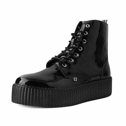 [BRM2001903] 티유케이 블랙 Crocodile 크리퍼 클리퍼 부츠 맨즈 V9896  T.U.K. Black Creeper Boot Boots