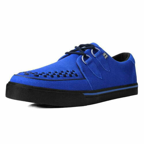 [BRM2083342] 티유케이 Electric 블루 스웨이드 D링 스니커 스니커즈 맨즈 A9871  T.U.K. Blue Suede D-Ring Sneaker Sneakers