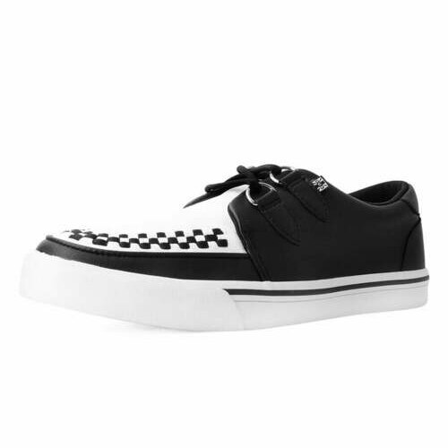 [BRM2091063] 티유케이 블랙 &amp; 화이트 2-Ring 크리퍼 클리퍼 스니커 스니커즈 맨즈 A3087  T.U.K. Black White Creeper Sneaker Sneakers