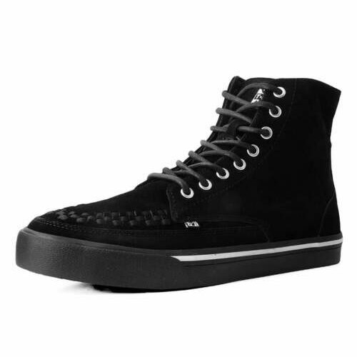 [BRM2105831] 티유케이 블랙 스웨이드 8 홀 스니커 부츠 스니커즈 맨즈 A3092  T.U.K. Black Suede 8-Eye Sneaker Boot Sneakers