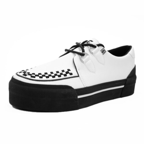 [BRM2153777] 티유케이 화이트 TUK스킨™ 플랫폼 크리퍼 클리퍼 스니커 스니커즈 맨즈 A3145  T.U.K. White TUKskin™ Platform Creeper Sneaker Sneakers