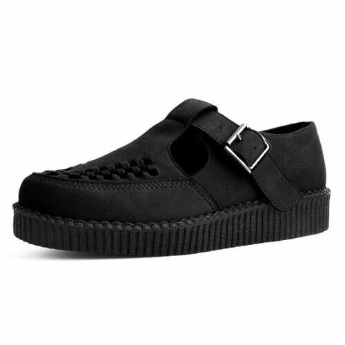 [BRM2181190] 티유케이 블랙 스웨이드 비바 로우 샌들 맨즈 F9954  T.U.K. Black Suede Viva Low Sandal Sandals