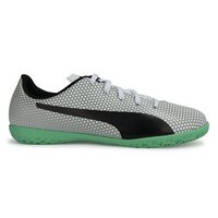 [BRM2169107] 퓨마 스피릿 인도어 축구화 White/Black/Silver 키즈 Youth  PUMA Spirit Indoor Soccer Shoes