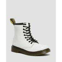 [BRM2098320] 닥터마틴 주니어 1460 페이턴트 레더/가죽 레이스 업 부츠 키즈 Youth 15382101  (WHITE)  DR MARTENS Junior Patent Leather Lace Up Boots