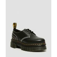 [BRM2098869] 닥터마틴 오드릭 화이트 스티치 레더/가죽 플랫폼 슈즈 남녀공용 27812001  (BLACK)  DR MARTENS Audrick White Stitch Leather Platform Shoes