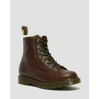 [BRM2115429] 닥터마틴 Barton 메이드 인 잉글랜드  쉬어링 Lined 레더/가죽 부츠 남녀공용 26873264 (CHOC BROWN)  DR MARTENS Made in England Shearling Leather Boots