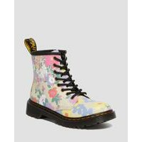 [BRM2126199] 닥터마틴 주니어 1460 플로랄 Mash 업 레더/가죽 레이스 부츠 키즈 Youth 30649292  (PARCHMENT BEIGE)  DR MARTENS Junior Floral Up Leather Lace Boots