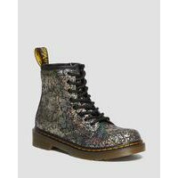 [BRM2147224] 닥터마틴 주니어 1460 Crinkle 메탈릭 레이스 업 부츠 키즈 Youth 30602001  (AIRWAIR)  DR MARTENS Junior Metallic Lace Up Boots
