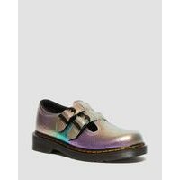 [BRM2171186] 닥터마틴 주니어 8065 레인보우 Crinkle 레더/가죽 마리 제인 슈즈 키즈 Youth 30909649  (MULTI)  DR MARTENS Junior Rainbow Leather Mary Jane Shoes