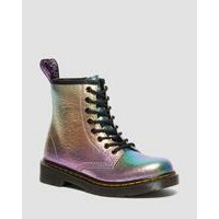 [BRM2172404] 닥터마틴 주니어 1460 레인보우 Crinkle 레더/가죽 레이스 업 부츠 키즈 Youth 30902649  (MULTI)  DR MARTENS Junior Rainbow Leather Lace Up Boots