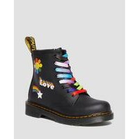 [BRM2172718] 닥터마틴 주니어 1460 포 Pride 레더/가죽 레이스 업 부츠 키즈 Youth 30611001  (Black)  DR MARTENS Junior For Leather Lace Up Boots