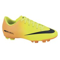 [BRM1904196] 나이키 Youth 머큐리얼 빅토리 IV FG 축구화 키즈 553631-708 (Volt)  Nike Mercurial Victory Soccer Shoes