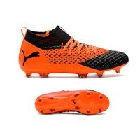 [BRM1904779] 퓨마  퓨처 2.2 넷핏 FG/AG 축구화 맨즈 104830-02 (Black/Orange)  Puma Future NETFIT Soccer Shoes