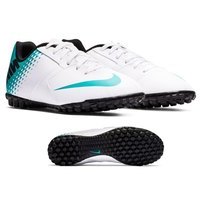 [BRM1904984] 나이키 Youth 봄바 터프 축구화 키즈 826488-140 (White/Blue Lagoon/Black)  Nike Bomba Turf Soccer Shoes