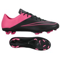 [BRM1909677] 나이키 머큐리얼 벨로체 II 레더/가죽 FG 축구화 맨즈 768808-006 (Black/Pink)  Nike Mercurial Veloce Leather Soccer Shoes