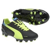 [BRM1921712] 퓨마 에보스피드 3.2 FG 축구화 맨즈 102864-01 (Black/Fluo Yellow)  Puma evoSpeed Soccer Shoes