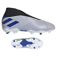 [BRM1938651] 아디다스 Youth  메시 네메시스 19.3 Laceless FG 슈즈 키즈 EH0018 축구화 (White/Royal) adidas Messi Nemeziz Shoes