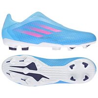 [BRM2047193] 아디다스  엑스 스피드플로우.3 Laceless LL FG 축구화 맨즈 GW7494 (Sky Rush/Pink) adidas X Speedflow.3 Soccer Shoes