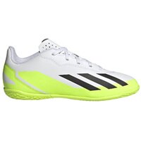 아디다스 Youth  엑스 CrazyFast.4 인도어 슈즈 키즈 IE4065 축구화 (White/Black/Lemon)  adidas X Indoor Shoes