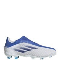 [BRM2067050] 아디다스 엑스 스피드플로우.3 LL FG J White/Indigo/Hi-Res 블루 Laceless Youth 축구화 키즈 GW7498 adidas X Speedflow.3 Blue Soccer Cleats