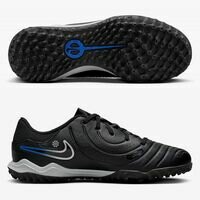 나이키 주니어 티엠포 레전드 10 아카데미 TF 축구화 | 블랙 팩 키즈 Youth DV4351-040 (Black/Chrome/Hyper Royal)  Nike Junior Tiempo Legend Academy Soccer Shoes Black Pack [BRM2162571]