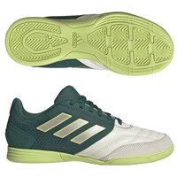 아디다스 주니어 탑 살라 컴페티션 축구화 키즈 Youth IE1555 (Off White/Collegiate Green/Pulse Lime)  adidas Junior Top Sala Competition Soccer Shoes [BRM2162801]