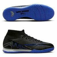 나이키 줌 머큐리얼 슈퍼플라이 9 아카데미 IC 축구화 | 블랙 팩 맨즈 DJ5627-040 (Black/Chrome/Hyper Royal)  Nike Zoom Mercurial Superfly Academy Soccer Shoes Black Pack [BRM2163613]