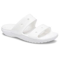 [BRM2134667] 크록스 클래식 2 Band 슬리퍼 화이트 우먼스 206761-100  Womens Crocs Classic Slide White