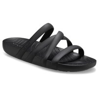 [BRM2140655] 크록스 Splash Strappy 슬리퍼 블랙 우먼스 208217-001  Womens Crocs Slide Black