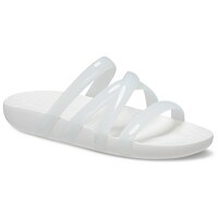 [BRM2172859] 크록스 Splash Strappy 슬리퍼 화이트 우먼스 208537-100  Womens Crocs Slide White