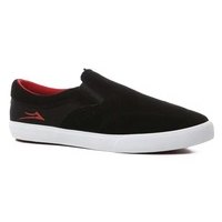 [BRM1926537] 라카이 키즈 Owen 슬립온 스케이트보드화 Youth  (black/red suede)  Lakai Kids Slip-On Skate Shoes
