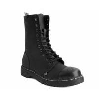 [BRM1956656] 티유케이 블랙 Matte 스틸 캡 10 홀 부츠 맨즈 A9753  T.U.K. Black Steel Cap 10-Eye Boot Boots