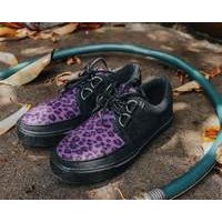 [BRM1965412] 티유케이 블랙 &amp; Purple 레오파드 D링 VLK 스니커 스니커즈 맨즈 A9690  T.U.K. Black Leopard D-Ring Sneaker Sneakers
