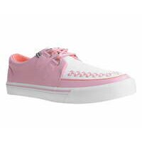 [BRM2090175] 티유케이 핑크 &amp; 화이트 2-Ring 크리퍼 클리퍼 스니커 스니커즈 맨즈 A3091  T.U.K. Pink White Creeper Sneaker Sneakers