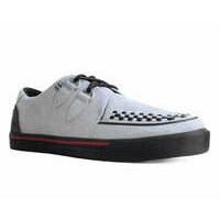 [BRM2094722] 티유케이 그레이 스웨이드 &amp; 레드 Trim 인터레이스 스니커 스니커즈 맨즈 A3048  T.U.K. Grey Suede Red Interlace Sneaker Sneakers