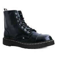 [BRM2113779] 티유케이 블랙 Oil Haze 7 홀 Anarchic 부츠 맨즈 T2322  T.U.K. Black 7-Eye Boot Boots