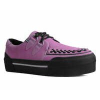 [BRM2154889] 티유케이 핑크 스웨이드 플랫폼 크리퍼 클리퍼 스니커 스니커즈 맨즈 A3138  T.U.K. Pink Suede Platform Creeper Sneaker Sneakers