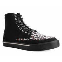[BRM2155417] 티유케이 블랙 캔버스 &amp; 레오파드 8Eye 스니커 부츠 스니커즈 맨즈 A3095  T.U.K. Black Canvas Leopard Sneaker Boot Sneakers