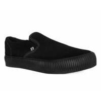[BRM2185799] 티유케이 블랙 스웨이드 슬립온 크리퍼 클리퍼 스니커 스니커즈 맨즈 A3247  T.U.K. Black Suede SlipOn Creeper Sneaker Sneakers