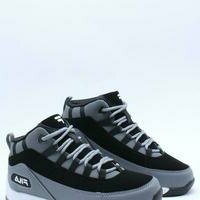 [BRM2005302] 필라 키즈 세븐 파이브 농구화 (Grade School) - 그레이 블랙 Youth 캐주얼화  FILA Kid&#039;s Seven Five Basketball Shoe Grey Black
