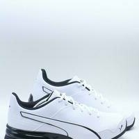 [BRM2005360] 퓨마 맨즈 슈퍼 Levitate 스니커 - 화이트 블랙 캐주얼화  PUMA Men&#039;s Super Sneaker White Black