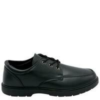 [BRM2005417] VIM 보이스 레이스 업 스쿨 슈즈 (Grade School) - 블랙 키즈 Youth 캐주얼화  Boys Lace Up School Shoe Black
