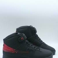 [BRM2005695] 필라 맨즈 벌크 13 Matte 스플래터 스니커 - 블랙 레드 캐주얼화  FILA Men&#039;s Vulc Splatter Sneaker Black Red