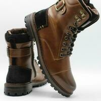 [BRM2005989] VIM 맨즈 사이드 지퍼 레이스 업 부츠 - Tan  Men&#039;s Side Zipper Lace Up Boot