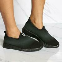 [BRM2006489] VIM 빅스EN 우먼스 Laura Fur Lining 컴포트 스니커 - 블랙 캐주얼화  VIXEN Women&#039;s Comfort Sneaker Black