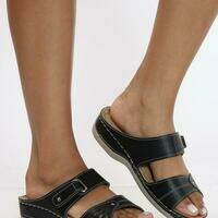[BRM2007261] VIM 빅스EN 우먼스 Bonita 슬립온 컴포트 샌들 - 블랙  VIXEN Women&#039;s Slip On Comfort Sandal Black