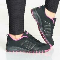 [BRM2008161] VIM 빅스EN 우먼스 메쉬 스니커 - 블랙 핑크 캐주얼화  VIXEN Women&#039;s Mesh Sneaker Black Pink