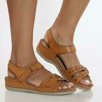 [BRM2008398] VIM 빅스EN 우먼스 Pu Bottom 컴포트 샌들 - Tan  VIXEN Women&#039;s Comfort Sandal