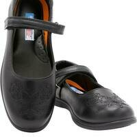 [BRM2008420] VIM 걸즈 플라워 메모리 폼 스쿨 슈즈 (Pre School/Grade School) - 블랙 키즈 Youth 캐주얼화  Girls Flower Memory Foam School Shoes Black