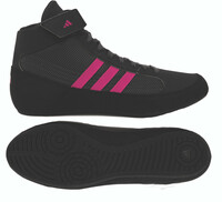 [BRM2162275] 아디다스 HVC2 Youth Black/Char콜/Hot 핑크 레슬링화 HP6873 키즈 복싱화  Adidas Black/Charcoal/Hot Pink Wrestling Shoe
